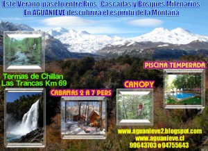 Carlos Anuncios de Propiedades en Pinto |  Caba&ntilde;as Aguanieve a 10 minut de Termas de Chillan, Totalmente equipadas para 2 pers a 7 pers.