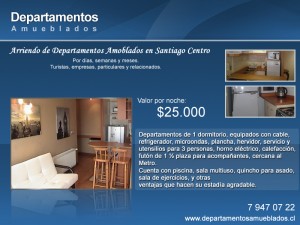 departamentos amoblados en santiago centro Anuncios de Propiedades en Santiago |  Amoblados, arriendos en santiago, deptos x dias, semanas y meses, 79470722, Movistar arena, fantasilandia, metro parque ohiggins