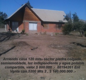 Oriana Avalos Anuncios de Propiedades en Copiap&oacute; |  Arriendo casa copiapo tipo patronal 20 km hacia caldera, Arriendo casa patronal en sector rural.